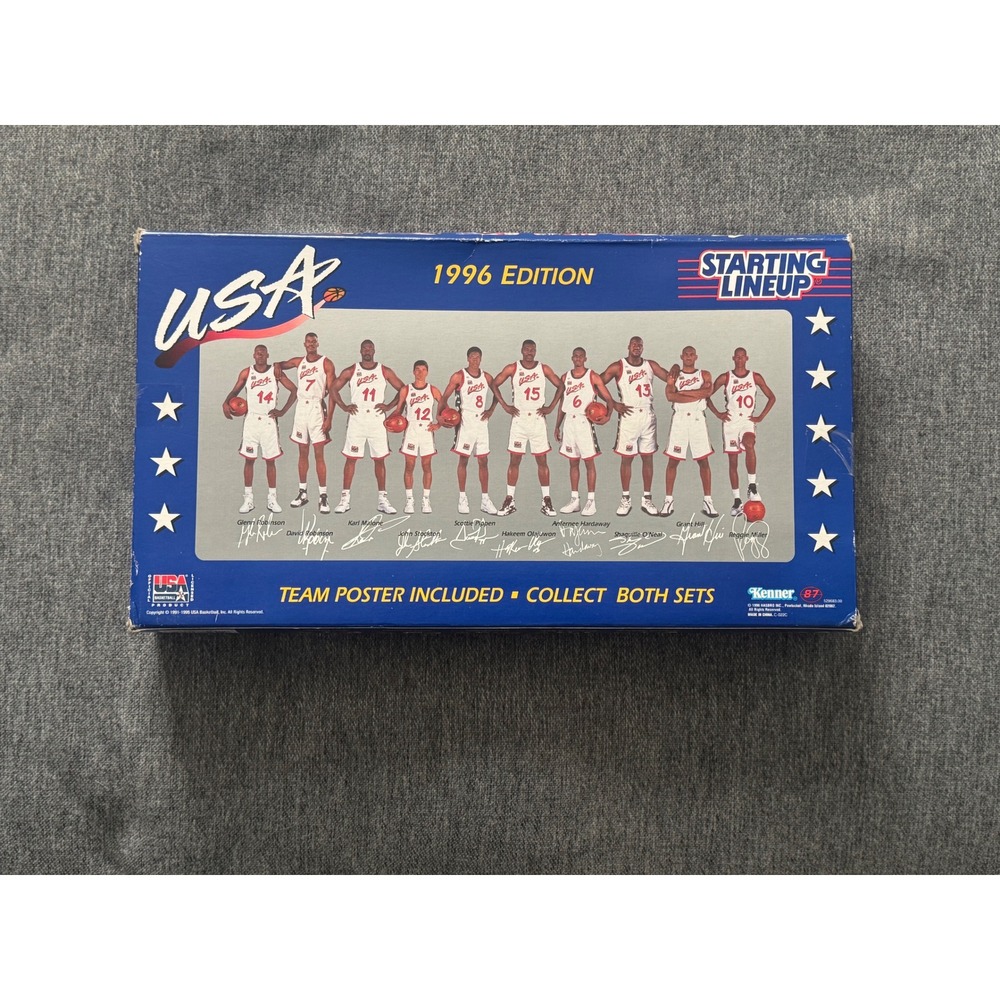 NIB VTG Starting Lineup 1996 Edition USA Basketball Team Set 1 of 2 Figures - Picture 2 of 6